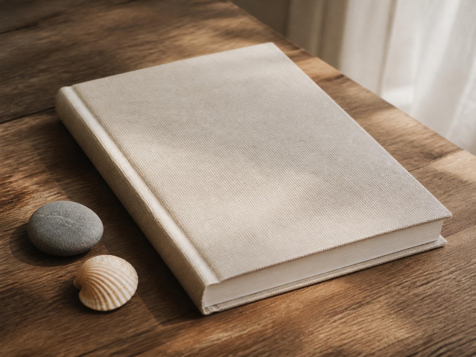 Le carnet Fatigue mentale, couverture en lin